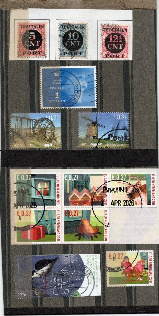 Nl. postzegels, dubbelen., Postzegels en Munten, Verzenden, Na 1940, Gestempeld