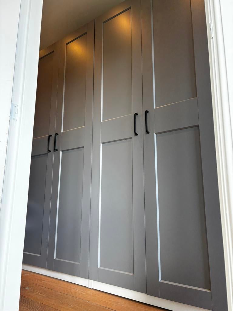 Pax kast 200 x 236 x 58 grijs evt te koop zonder deuren, Ophalen, Zo goed als nieuw