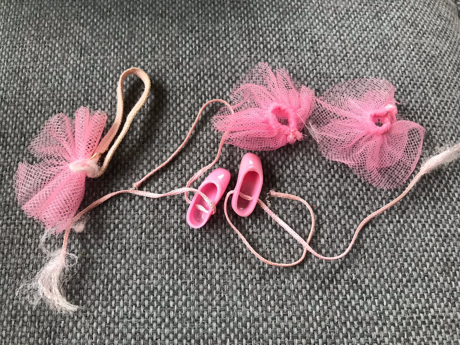 Vintage barbie roze  ballerina setje, Ophalen of Verzenden, Gebruikt, Kleertjes
