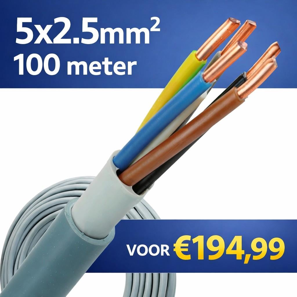 DRAKA YMvK 5x2.5mm² 100 meter voor €194,99
