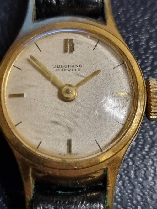 dames horloge junghans 15 jewels vintage, Sieraden, Tassen en Uiterlijk, Overige Accessoires, Ophalen of Verzenden, 'T Olde Gre-j