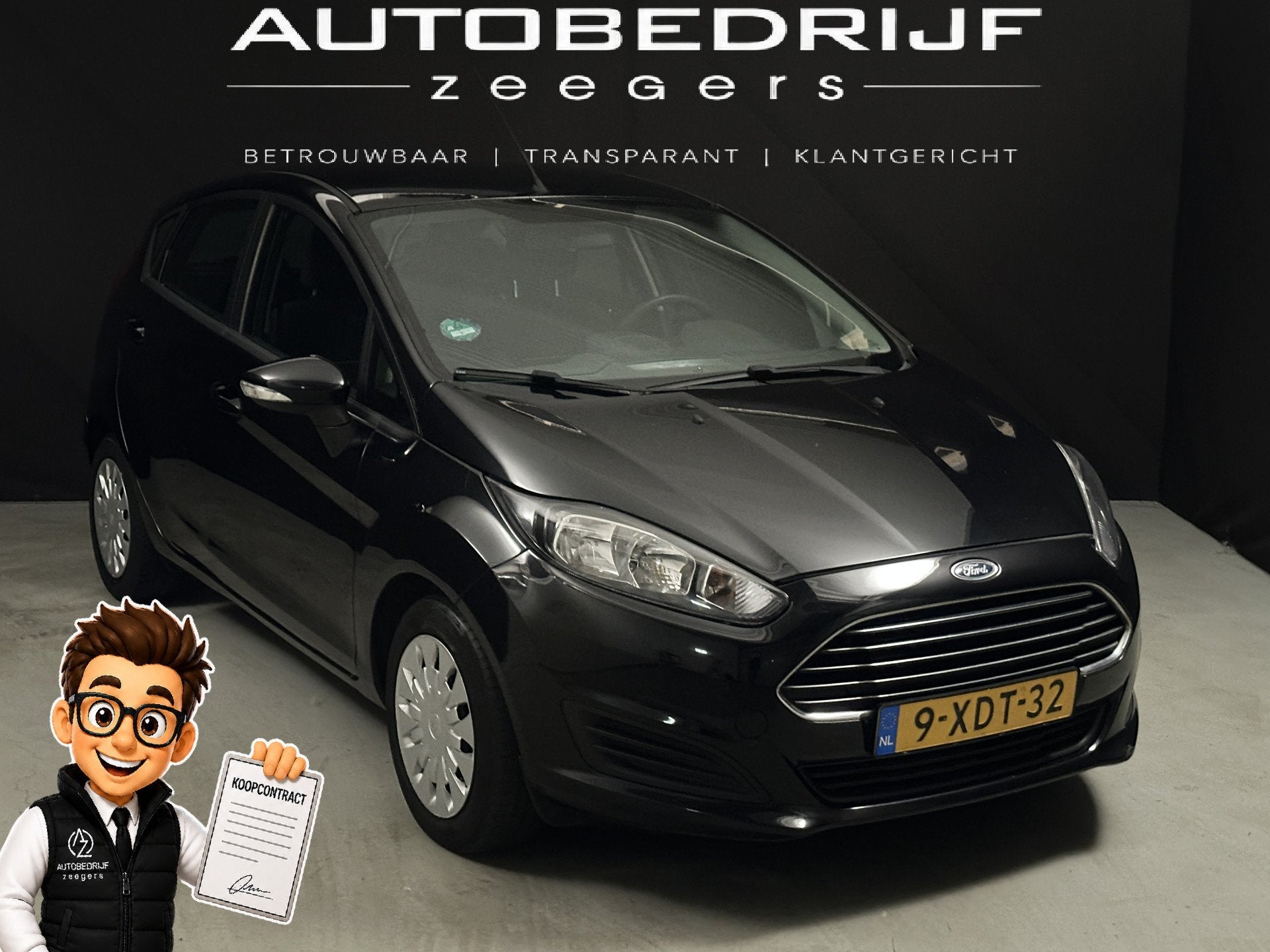 Ford Fiesta 1.6 TDCi Style *AC*Navi*Diesel* (bj 2014), Auto's, Ford, Voorwielaandrijving, Euro 5, Gebruikt, Start-stop-systeem