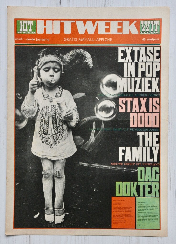 Hitweek nr 44 - 18 juli 1968, Ophalen of Verzenden, Gelezen, Muziek, Film of Tv