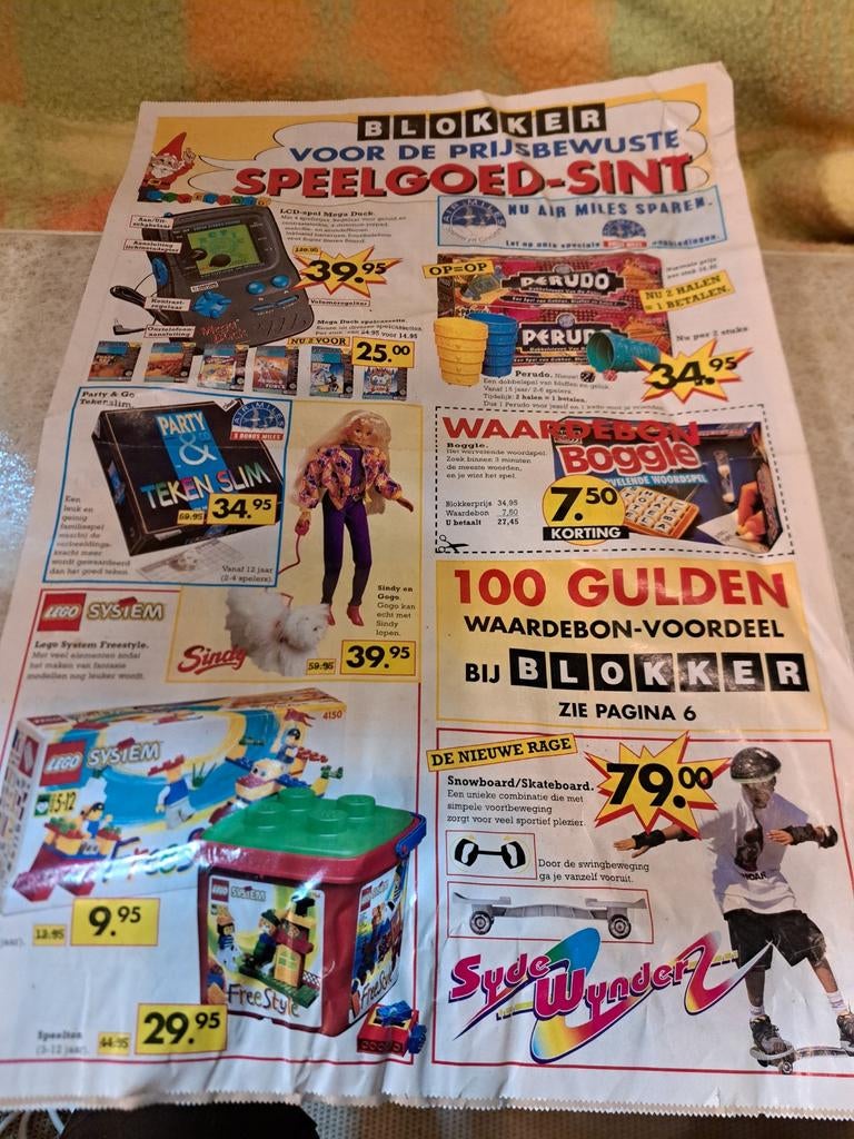 Blokker folder vintage 1990's, Ophalen of Verzenden, 1980 tot heden, Tijdschrift
