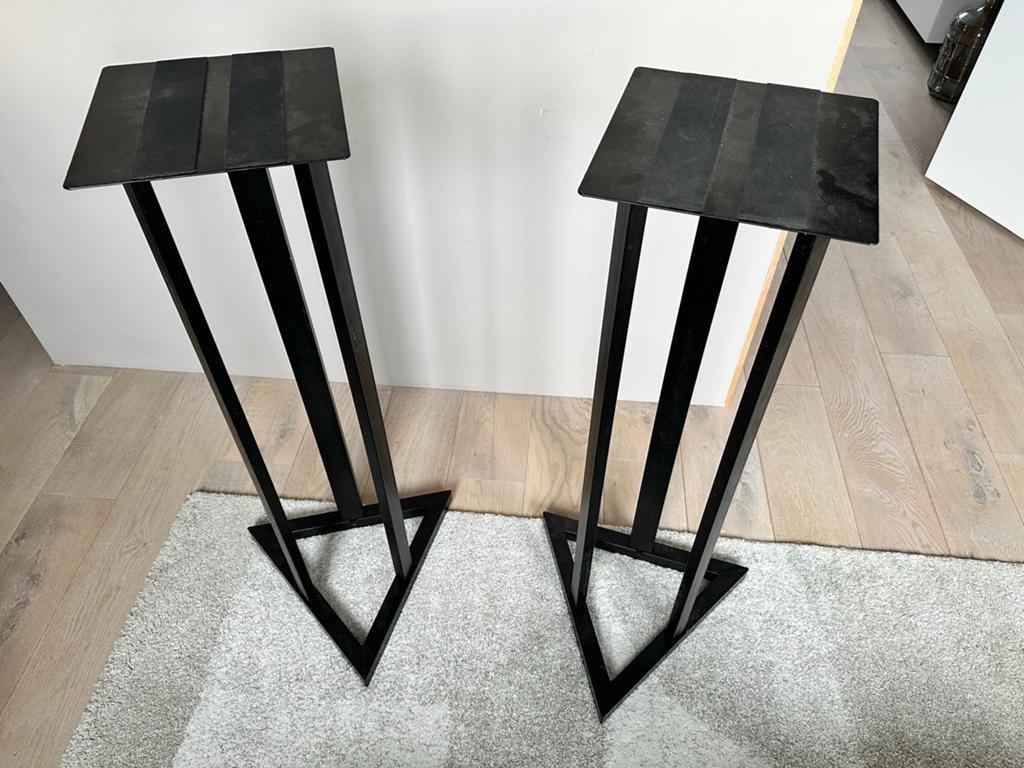 Monitor speaker standaards van metaal. Zeer solide, Muziek en Instrumenten, Standaards, Ophalen, Gebruikt, Speaker