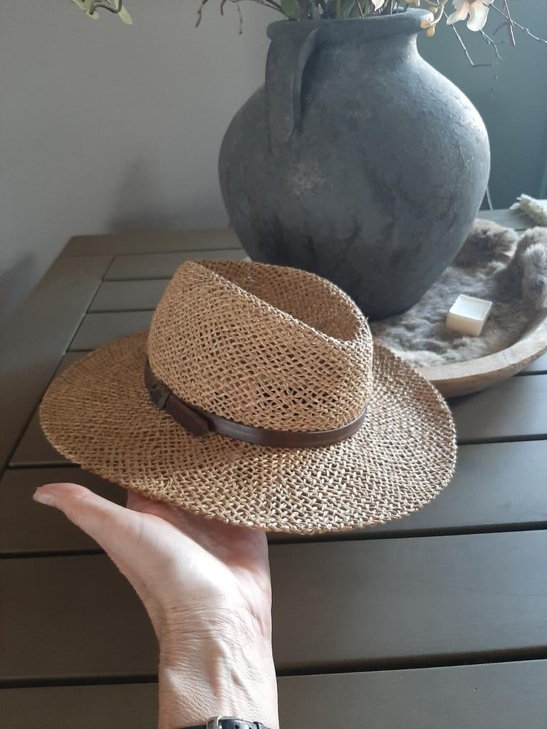 Rieten hoed 10,_, Ophalen of Verzenden, Zo goed als nieuw, One size fits all