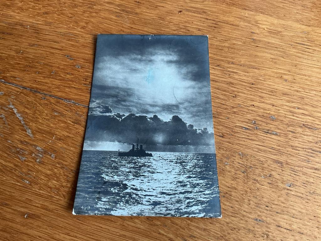 B43 schip op zee, Ophalen of Verzenden, Zo goed als nieuw, Kaart, Foto of Prent