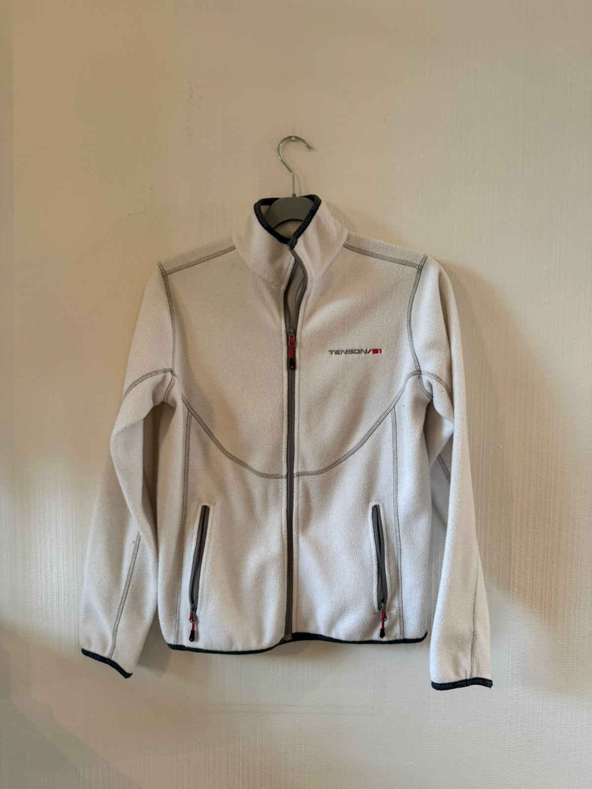 Tenson wit fleece vest jasje Maat 38, Kleding | Dames, Truien en Vesten, Ophalen of Verzenden, Gedragen, Maat 38/40 (M), Wit