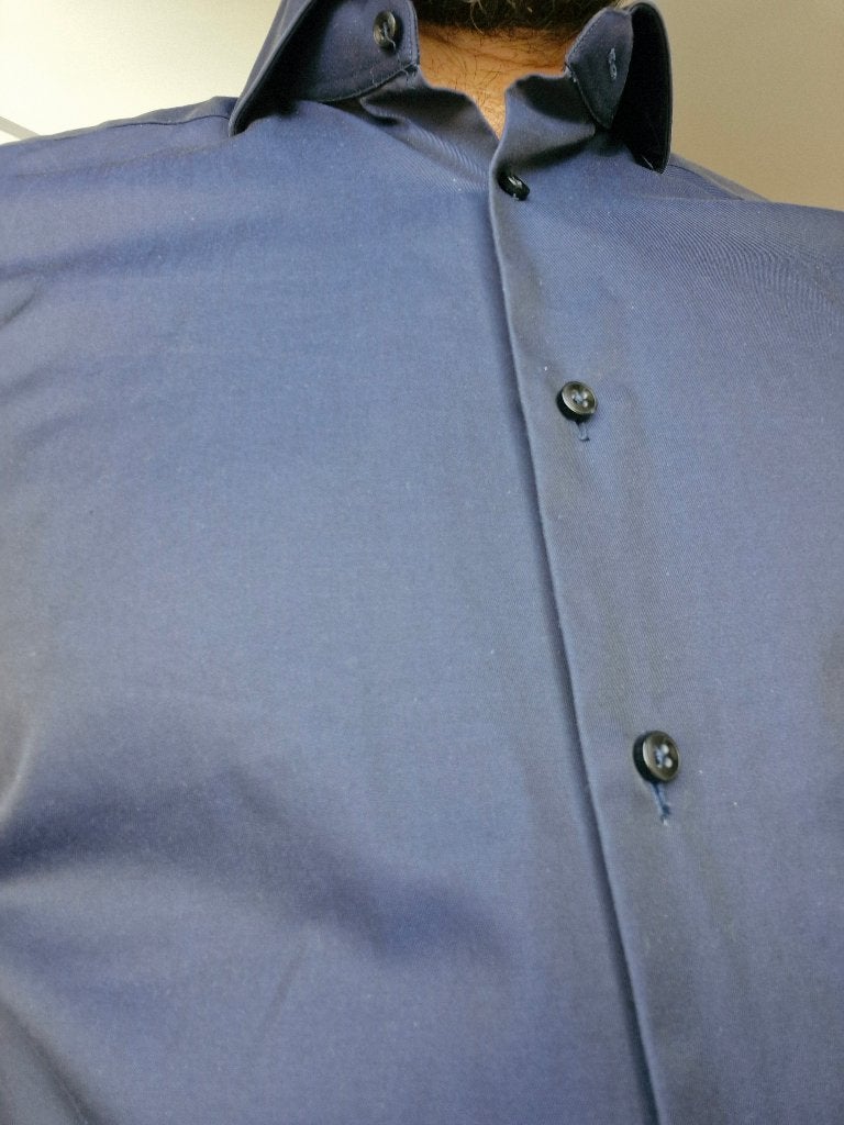 Xacus herenoverhemd maat 39, Zo goed als nieuw, Xacus, Blauw, Halswijdte 39/40 (M)