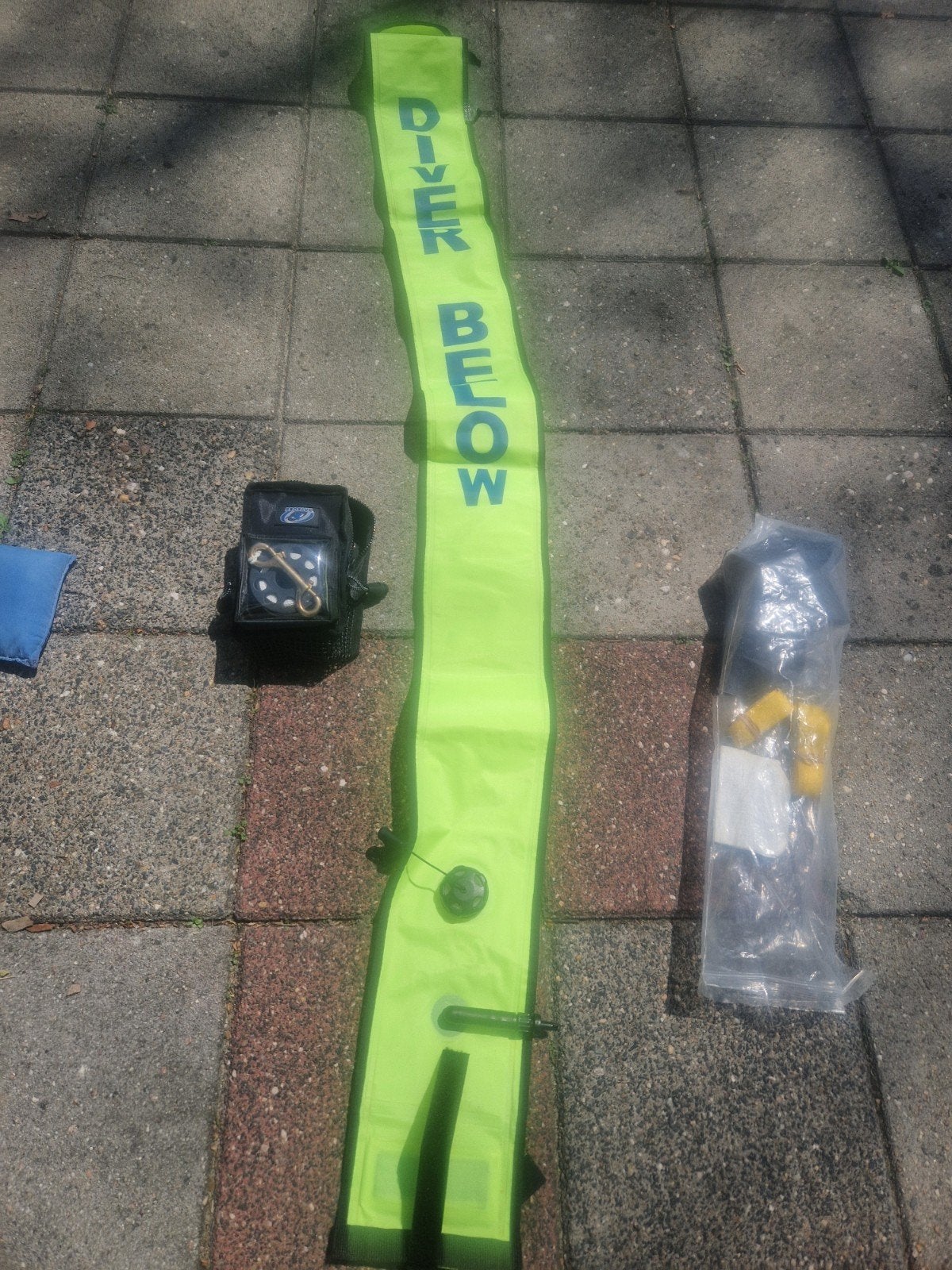 Duikboei 'Diver Below' met accessoires, Watersport en Boten, Duiken, Ophalen of Verzenden, Gebruikt, Overige typen