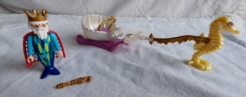 Playmobil 4815 Koning Neptunes met Koets, Gebruikt, Complete set, Fantasy, Overige typen