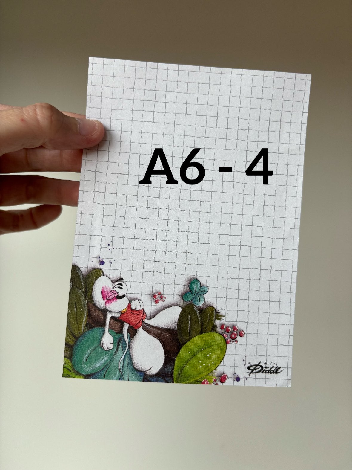 Diddl A6 blaadje nummer 4 zeldzaam, Verzamelen, Diddl, Ophalen of Verzenden, Papier, Kaart of Schrift