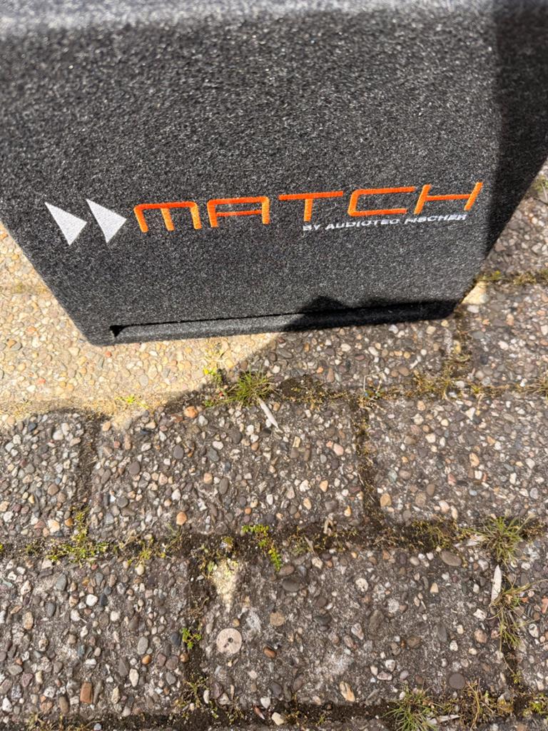 Match by Audiotec Fischer PP 7E-D Subwoofer, Overige merken, Gebruikt, Subwoofer, Ophalen of Verzenden