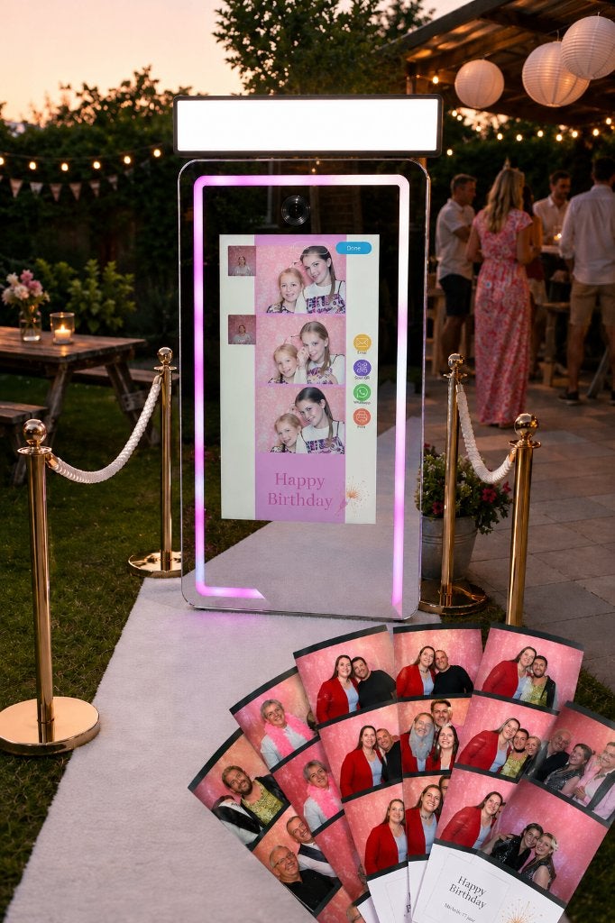 Te huur prachtige Mirrorbooth/ photobooth, Ophalen, Zo goed als nieuw, Verjaardag