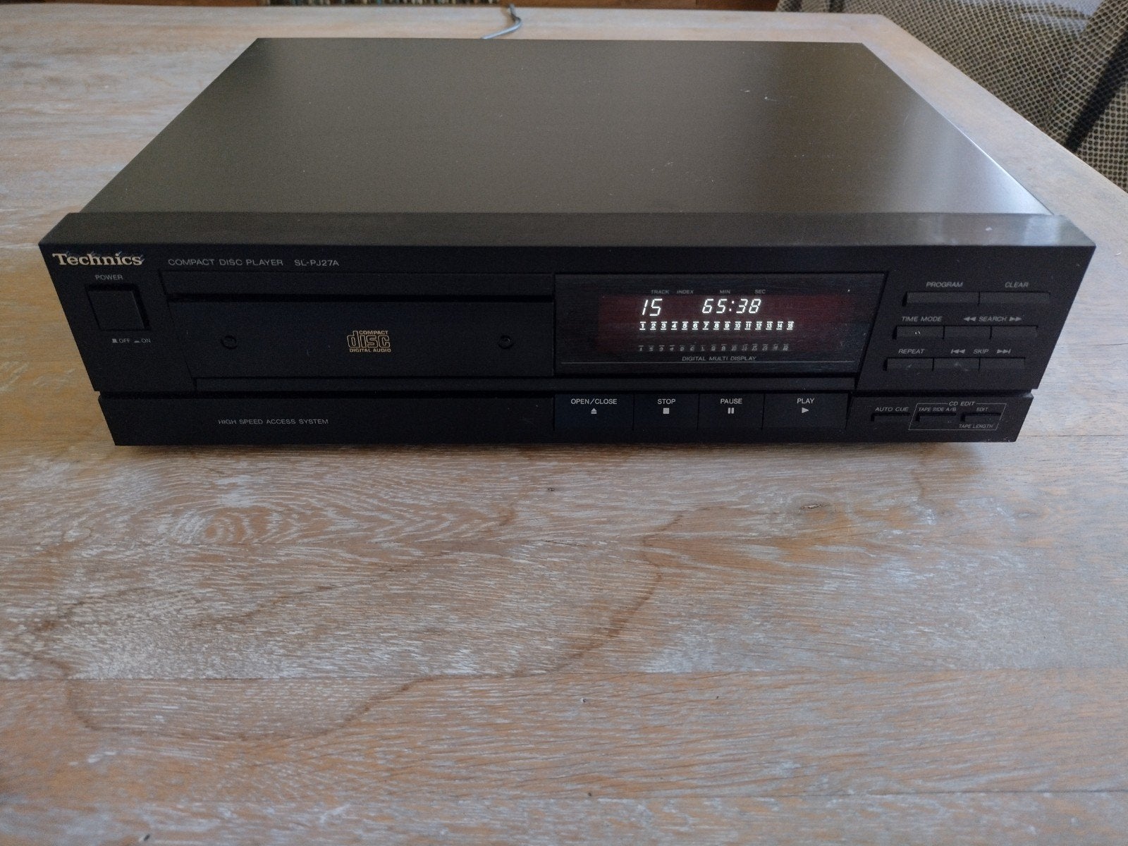 1990 Technics SL-PJ27A cd-speler, Ophalen of Verzenden, Gebruikt, Technics