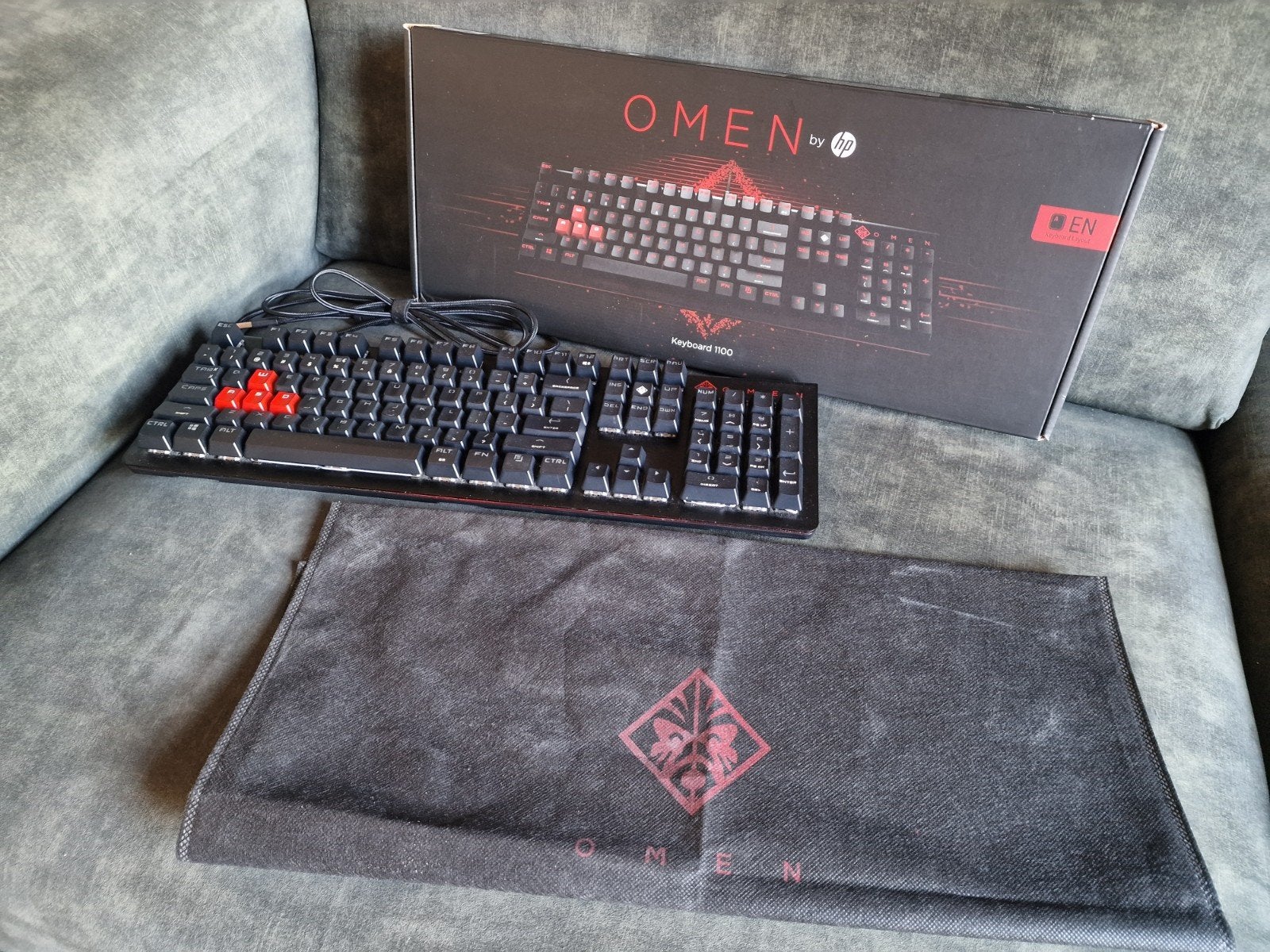 OMEN by HP Keyboard 1100 – 2017, Ophalen, HP Omen, Gebruikt, Gaming toetsenbord