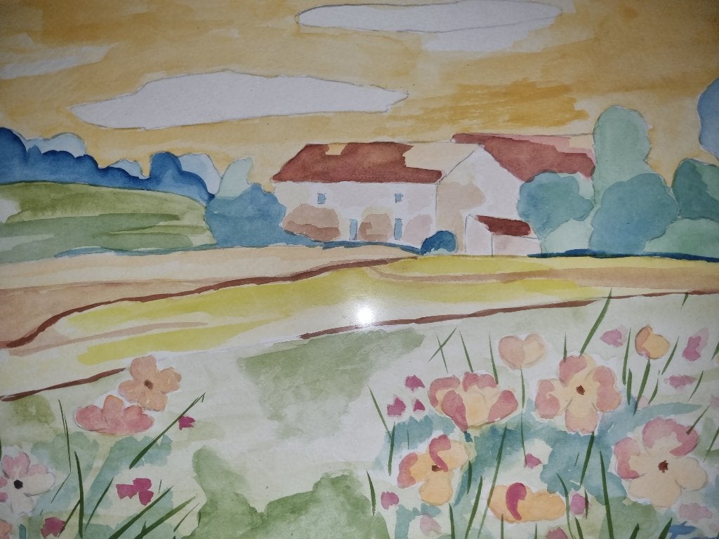Toon Hermans Aquarel, Antiek en Kunst, Ophalen