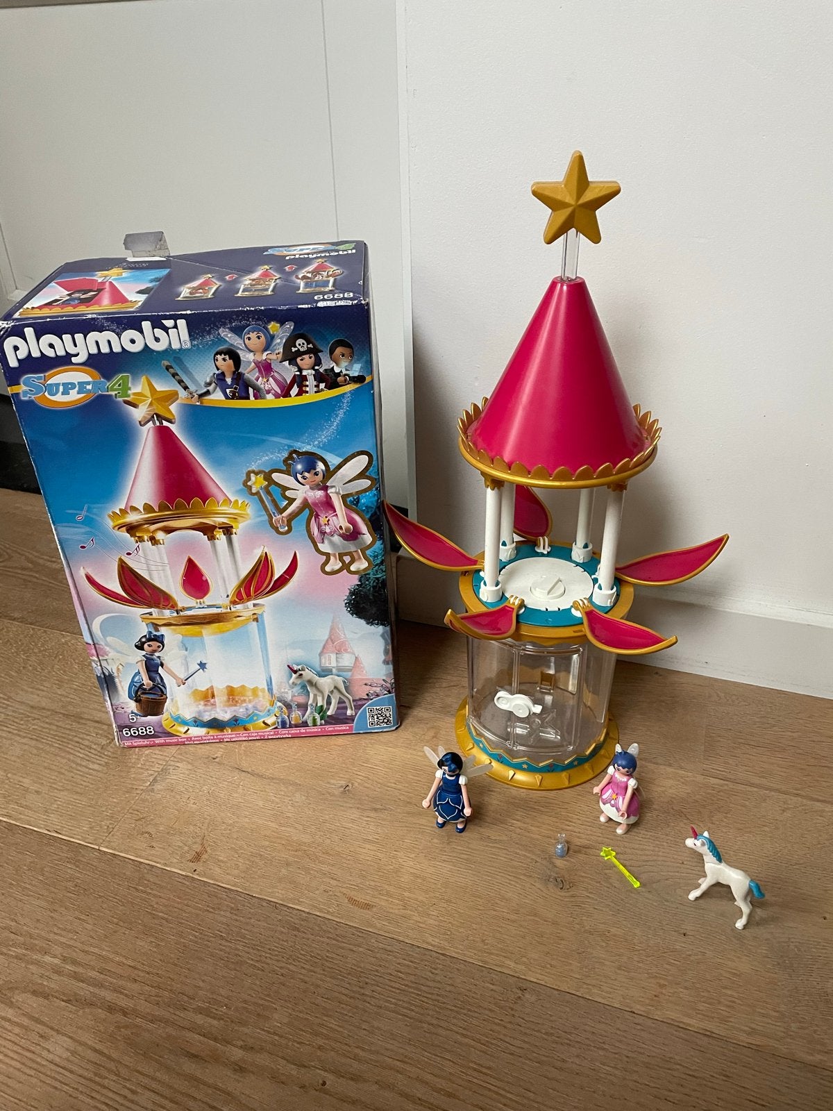 Playmobil Elfen Toren met Muziek en Accessoires (Super 4), Gebruikt, Gebouw, Complete set, Fantasy