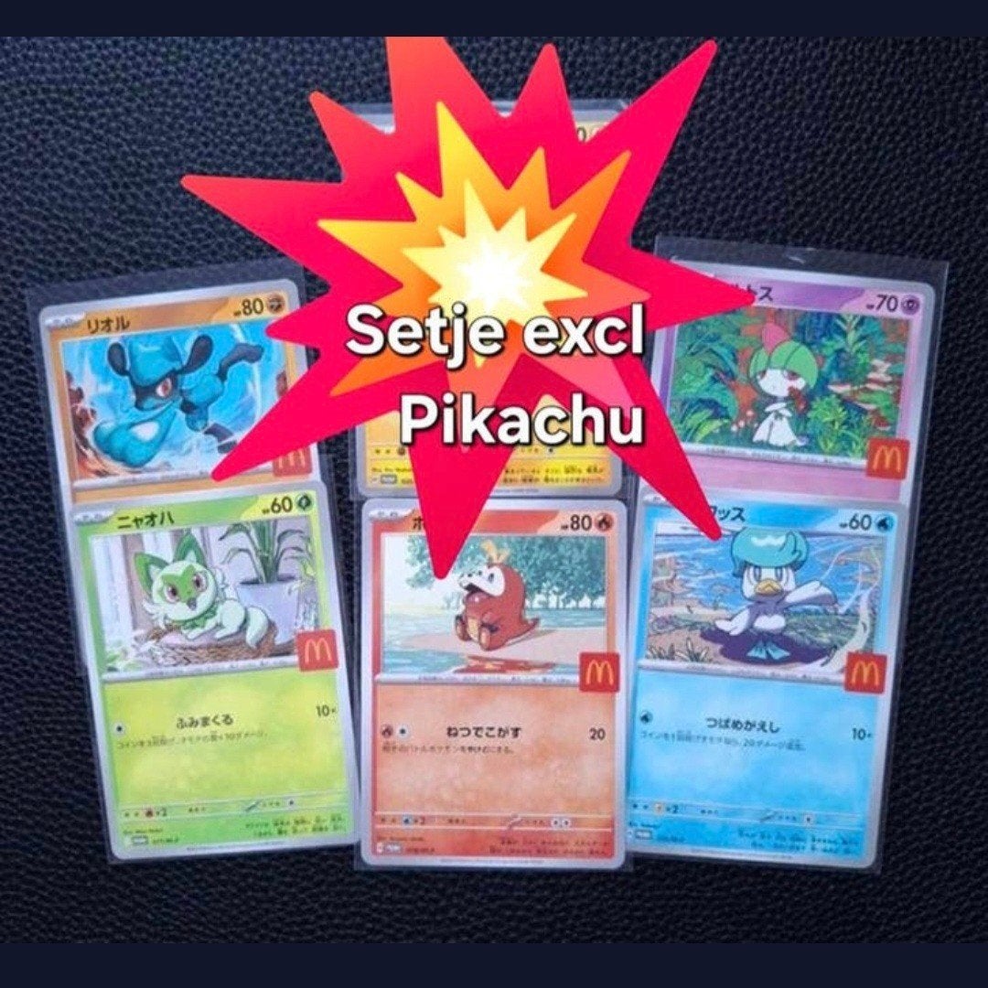 Mcdonalds set japan 2025 exclusief Pikachu!, Ophalen of Verzenden, Zo goed als nieuw
