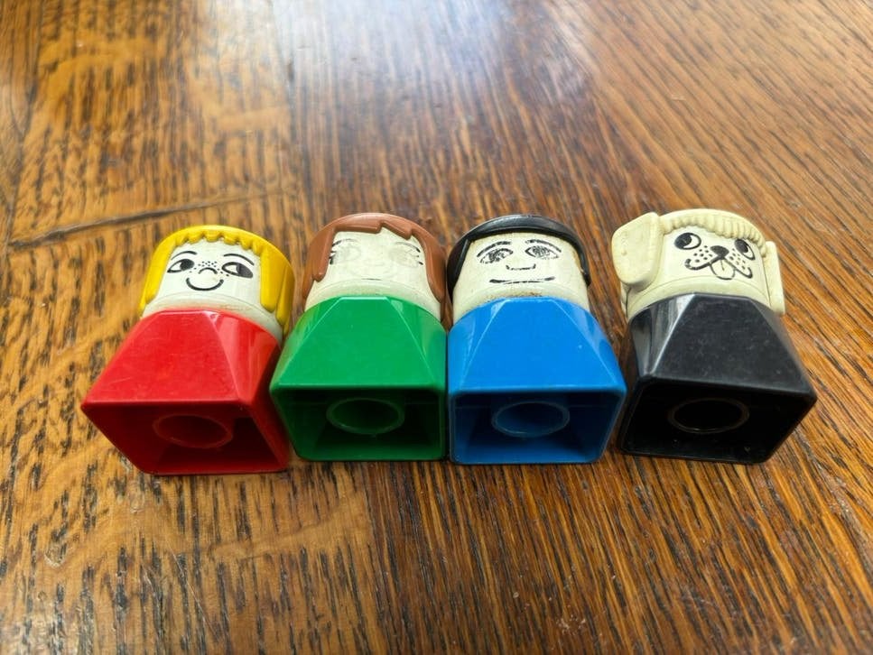 Lego duplo toypro vintage retro 4 stuks square  poppetjes, Ophalen of Verzenden, Gebruikt, Minifiguur, Duplo