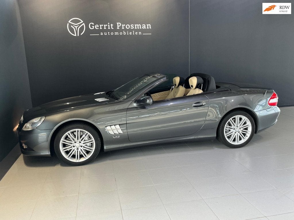 Mercedes-Benz SL-klasse 600 V12 Bi-Turbo | 43.852 km | Uniek, Auto's, Mercedes-Benz, Automaat, Achterwielaandrijving, Gebruikt