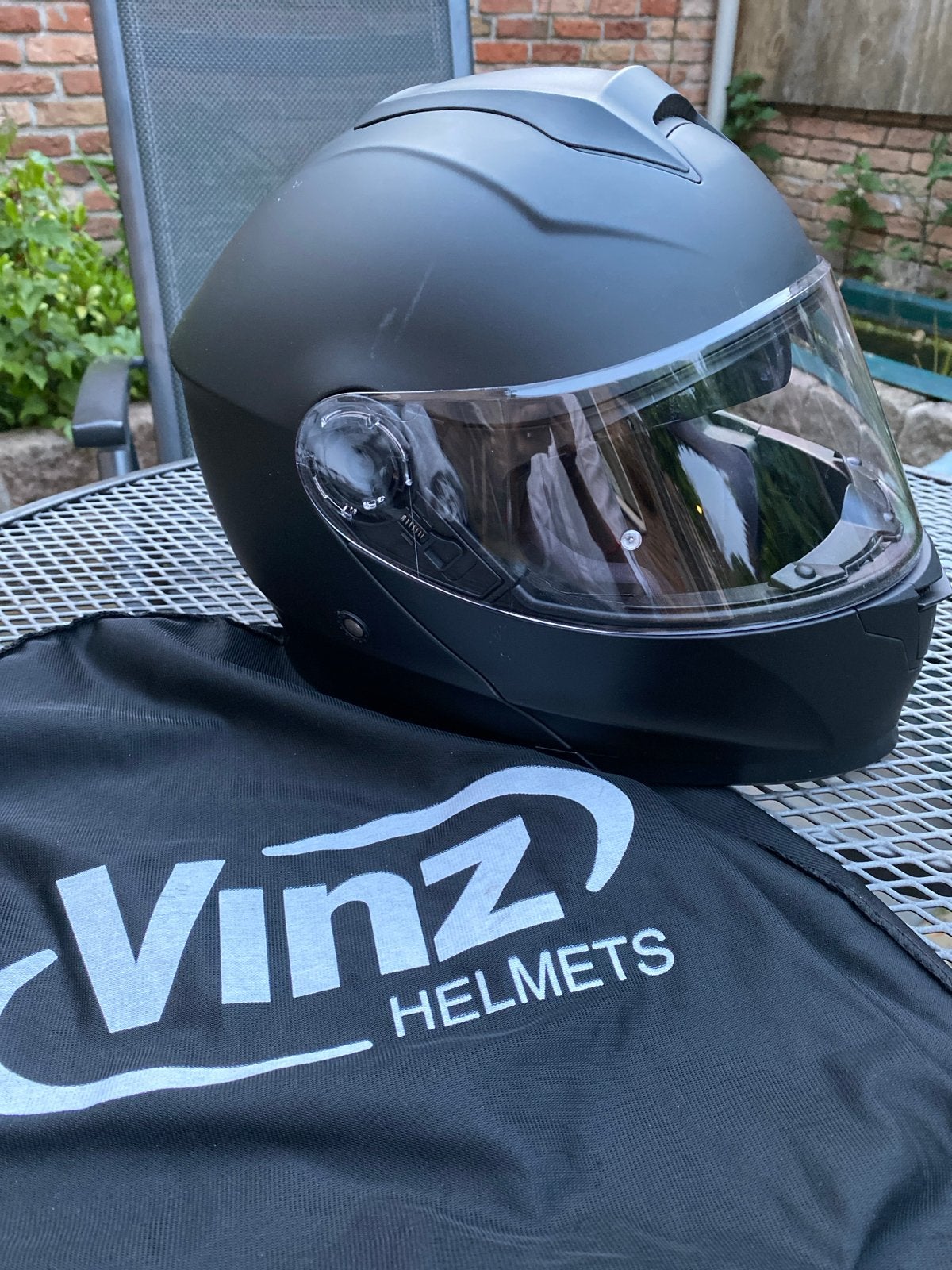 VinZ Systeemhelm Mat Zwart - Maat 59-60cm, Overige merken, Systeemhelm, Heren, Ophalen of Verzenden