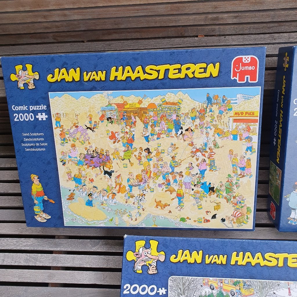 V.HAASTEREN ZANDSCULPTUREN, Ophalen of Verzenden, Meer dan 1500 stukjes, Zo goed als nieuw, Legpuzzel