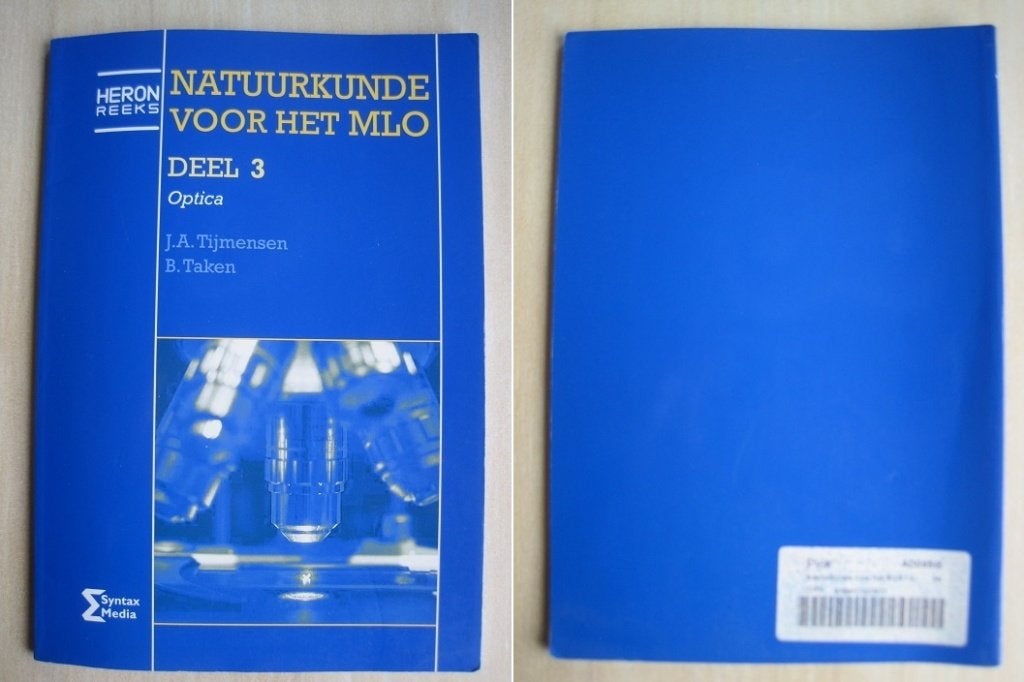 018 - Natuurkunde voor het MLO deel 3 optica 2009, Verzenden, HBO, Zo goed als nieuw, Diverse Auteurs