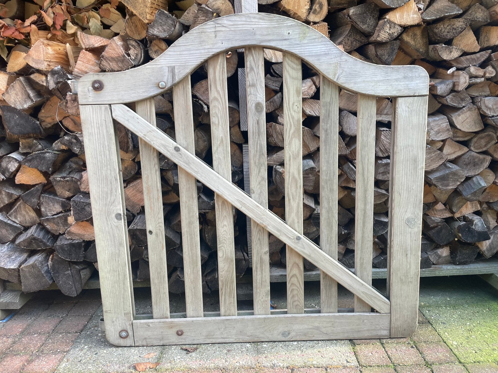 Goed tuinhek, Tuin en Terras, Ophalen, Gebruikt, Hout, Tuinhek