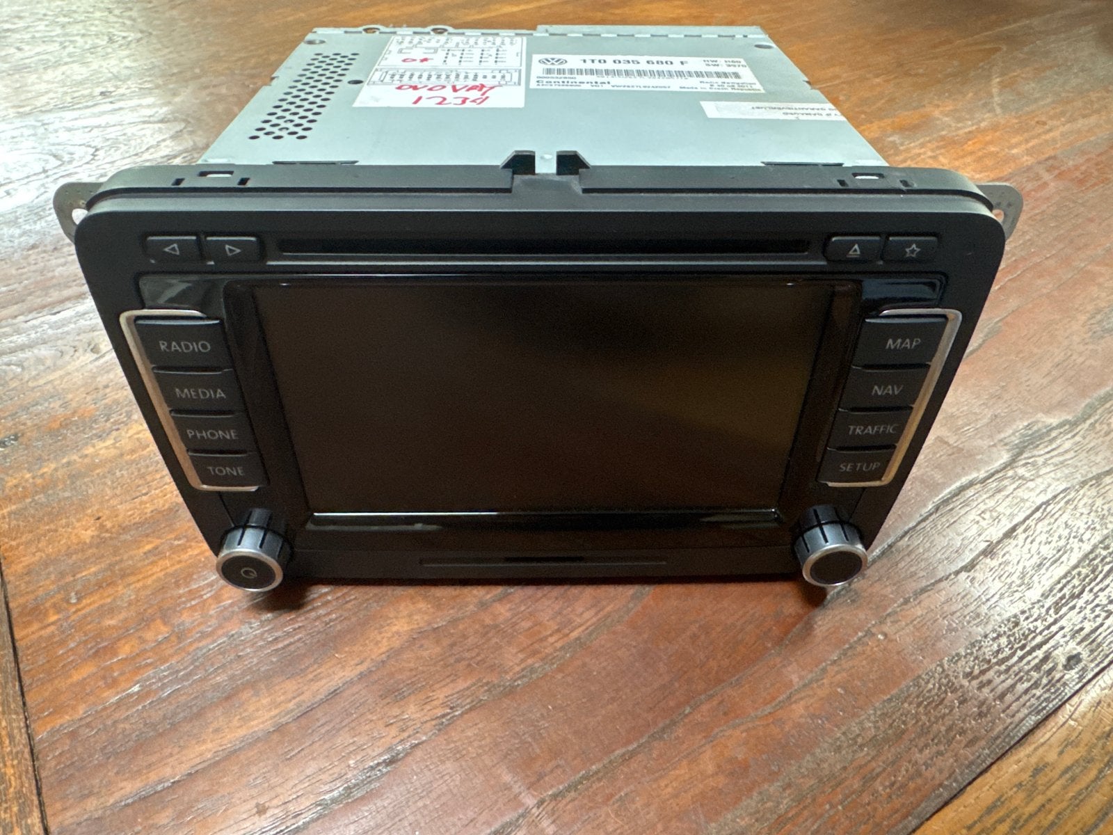 Originele RNS510 autoradio - 1T0 035 680 F - VW/Skoda/Seat, Ophalen of Verzenden, Zo goed als nieuw