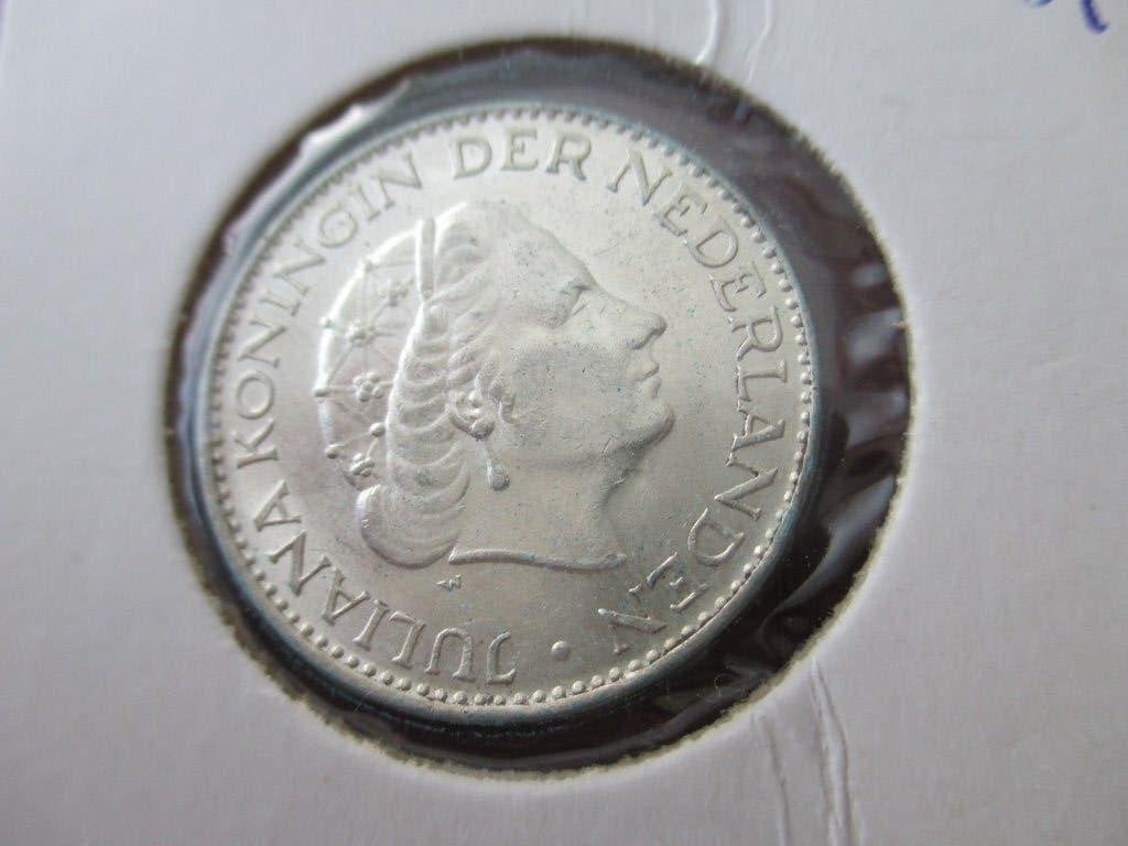 Gulden 1965, 1 gulden, Koningin Juliana, Zilver, Ophalen of Verzenden