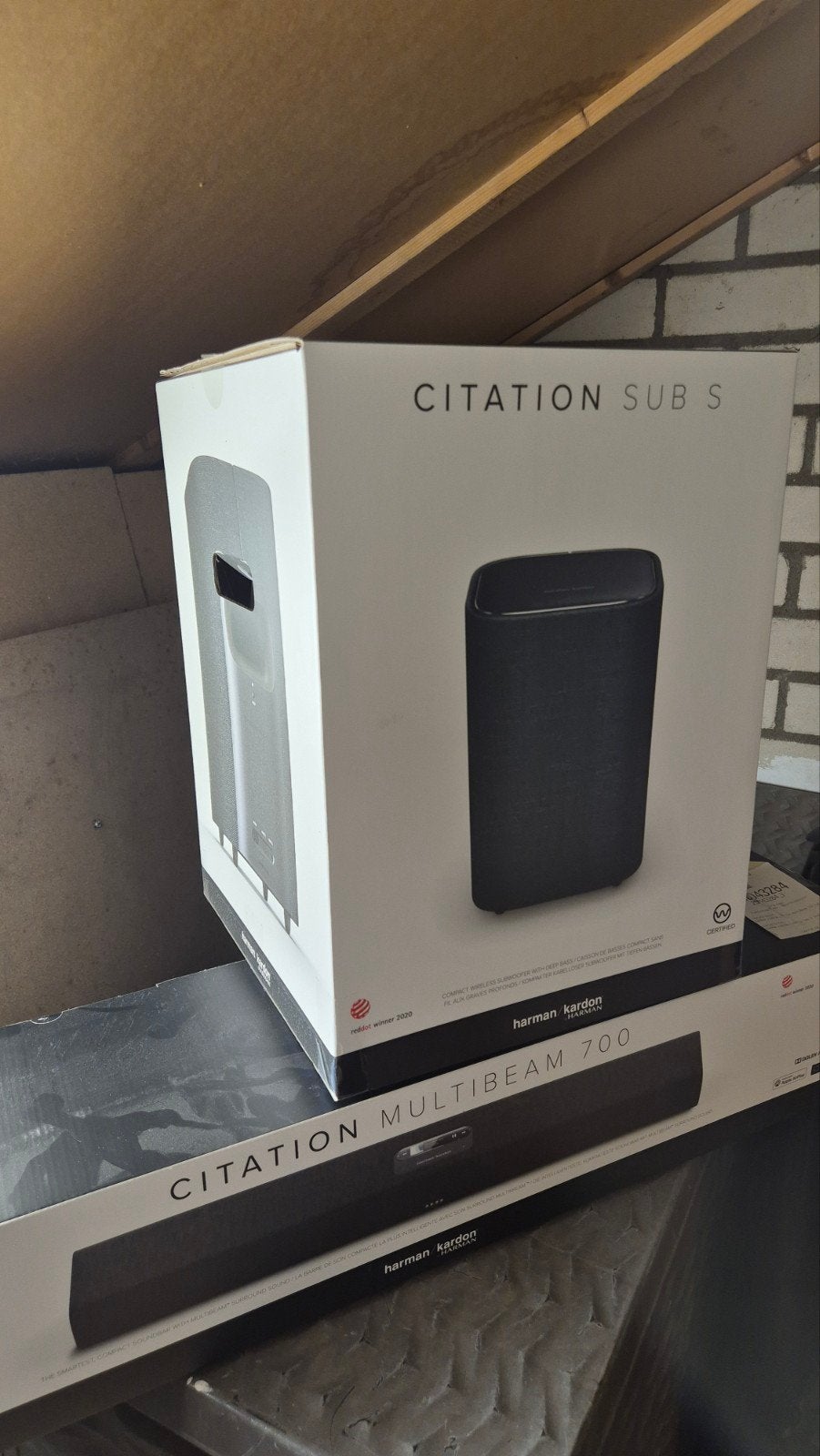 Harman Kardon Citation Sub S en Multibeam 700, Audio, Tv en Foto, Ophalen, Nieuw, Harman Kardon, Subwoofer