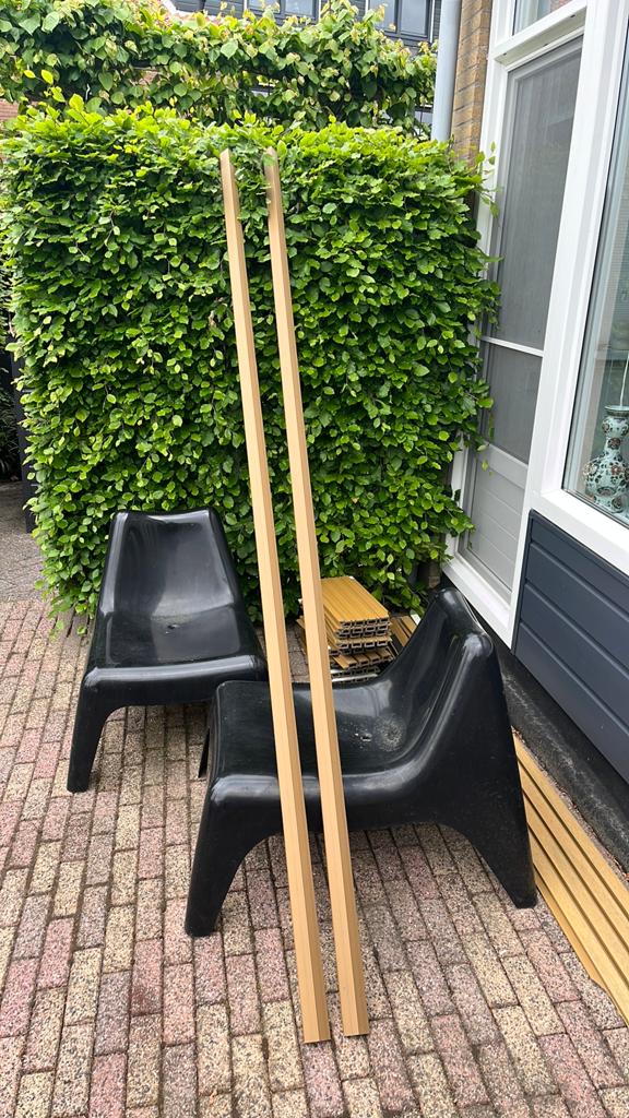 Hoekprofielen composiet rustiek eiken 290 cm, Doe-het-zelf en Verbouw, Plinten en Afwerking, Ophalen, Overige materialen, Overige typen