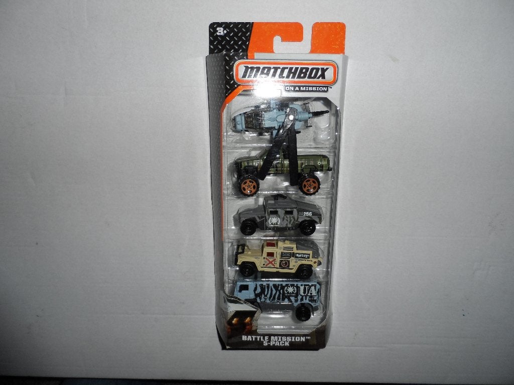 Matchbox 5 Pack - Battle Mission - Leger Set (2013) 1:64 D2, Ophalen of Verzenden, Nieuw, Auto