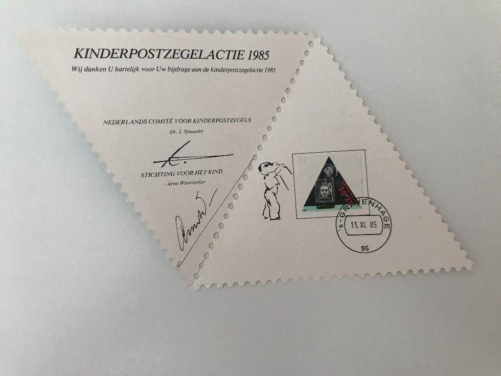 Bedankkaart Voor het kind 1985 kinderpostzegels, Postzegels en Munten, Postzegels | Nederland, Verzenden
