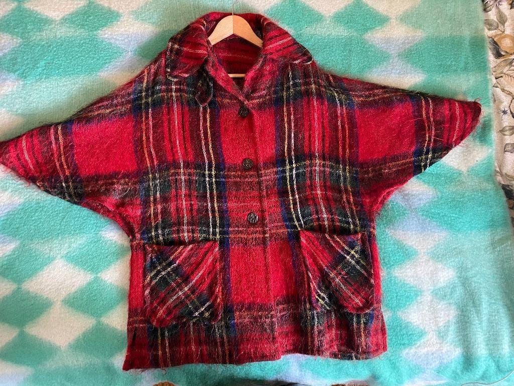 Tartan wollen Schots geruit damesjasje ongevoerd M/L, Glen Cree, Overige kleuren, Maat 42/44 (L), Ophalen of Verzenden