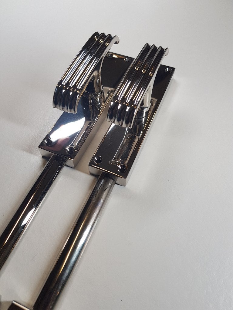 Espagnolet Art Deco, Ophalen of Verzenden, Overige materialen, Klink of Kruk