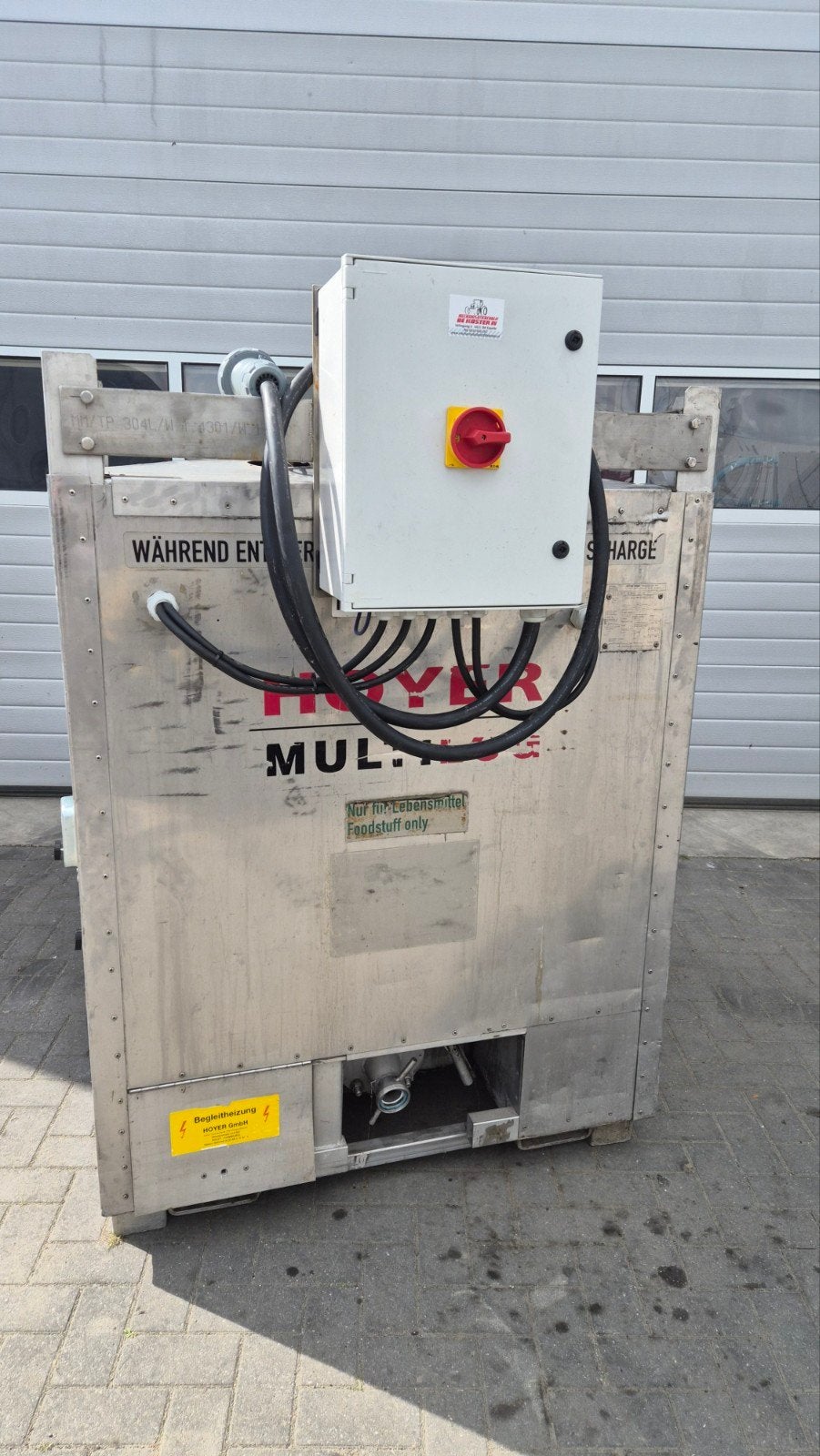 Verwarmings vat ketel, 100 liter of meer, Ophalen