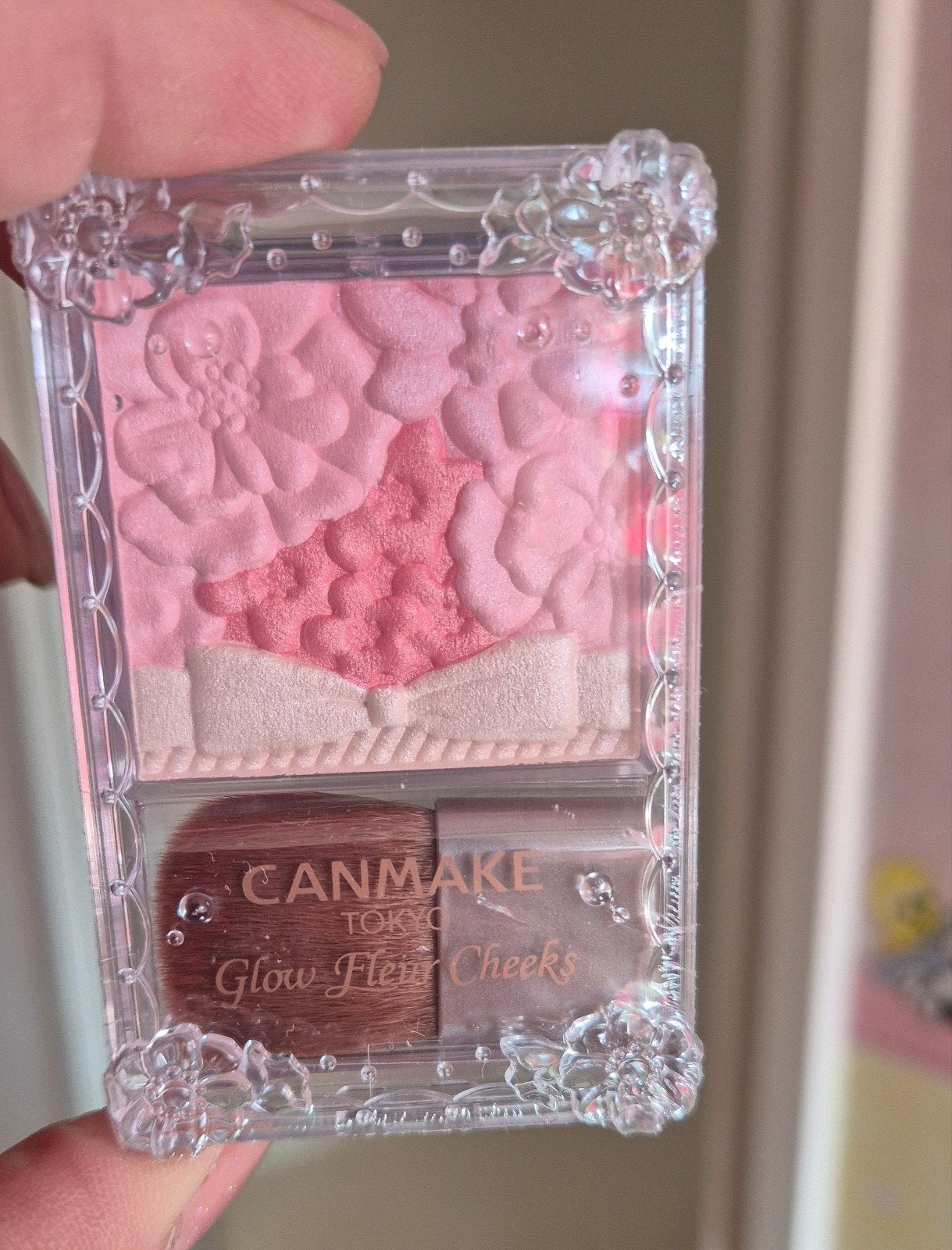 Canmake Glow Fleur Cheeks blush 17 Strawberry Milk Fleur, Wangen, Overige kleuren, Nieuw, Ophalen of Verzenden