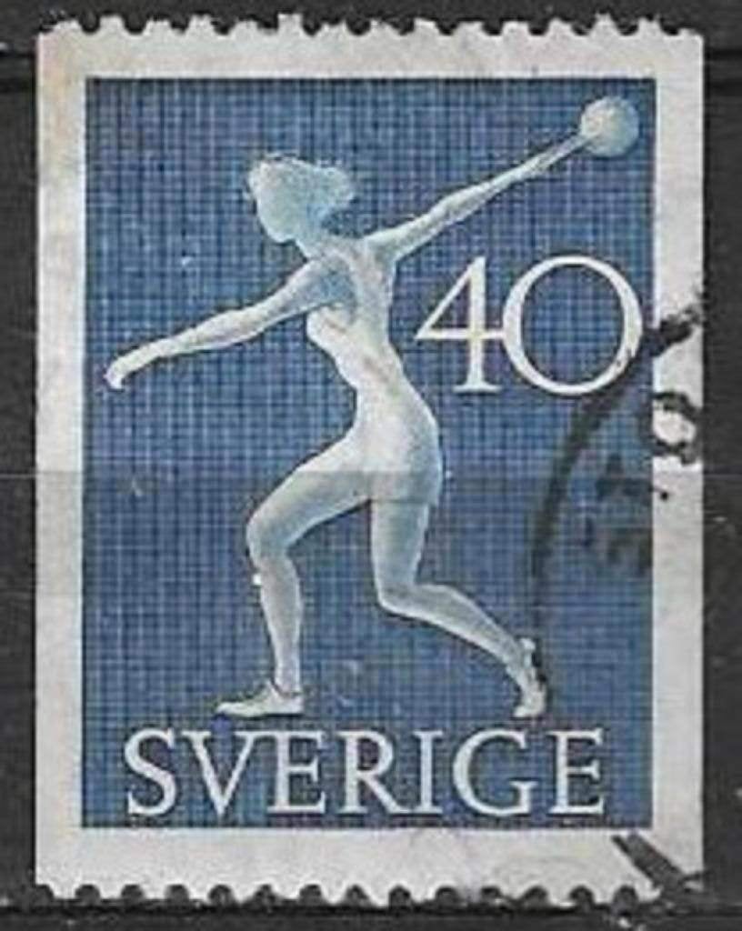Zweden 1953 - Yvert 374 - Gymnastiek (ST), Verzenden, Zweden, Gestempeld