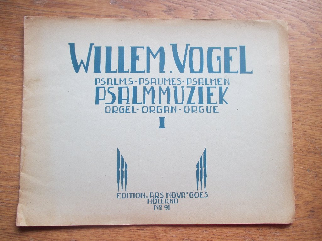 Psalmmuziek 1-willem vogel -orgel psalm 14 +25 + 96 + 116 +, Orgel, Gebruikt, Ophalen of Verzenden, Religie en Gospel