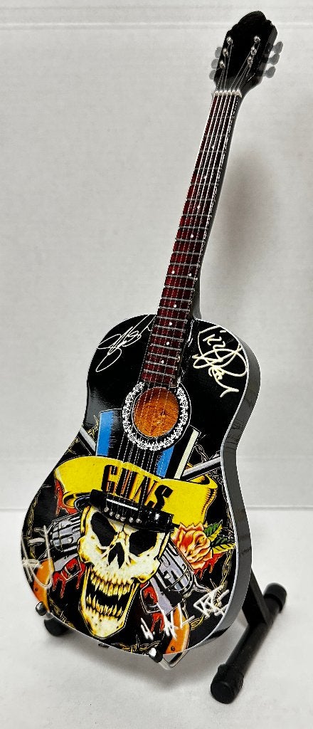 Guns N' Roses Akoestisch miniatuur gitaar 25cm mini guitar, Info@deconoord.nl, Deco Noord, Nieuw, Ophalen of Verzenden