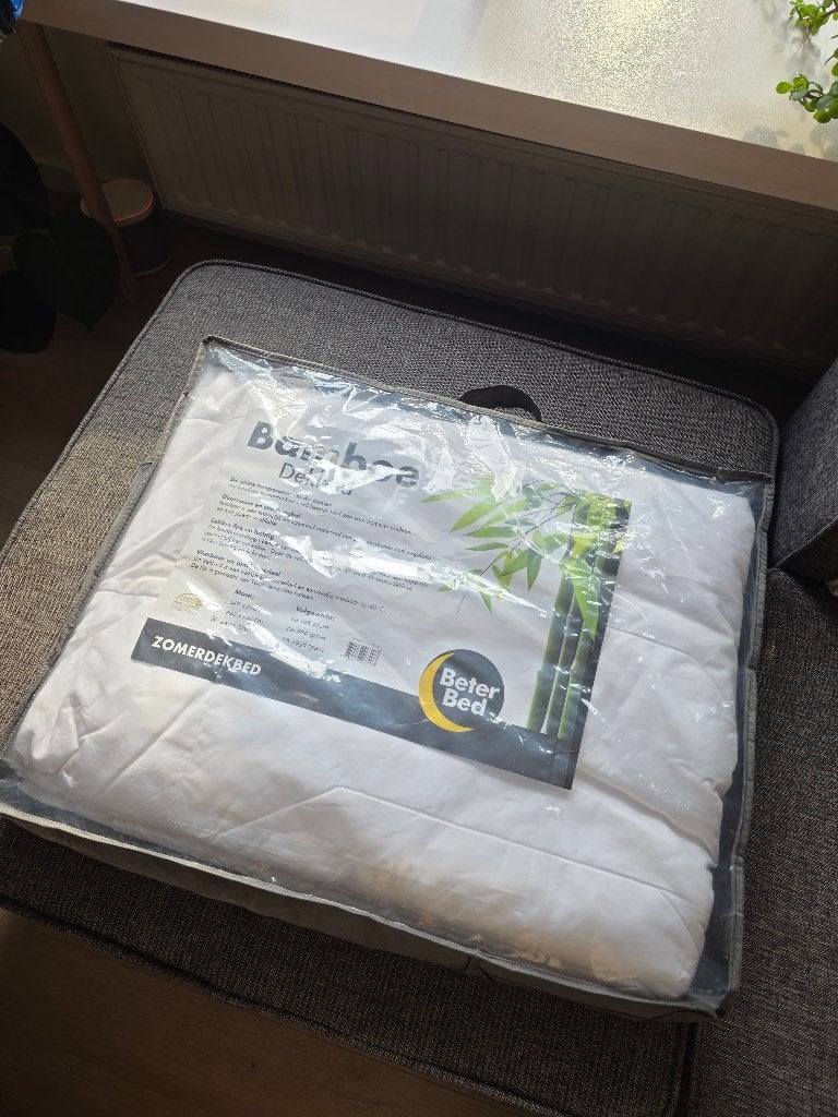 Nieuw Beter Bed Bamboe Zomerdekbed 240x220 cm, Bamboe, Wit, Ademend, Ophalen of Verzenden