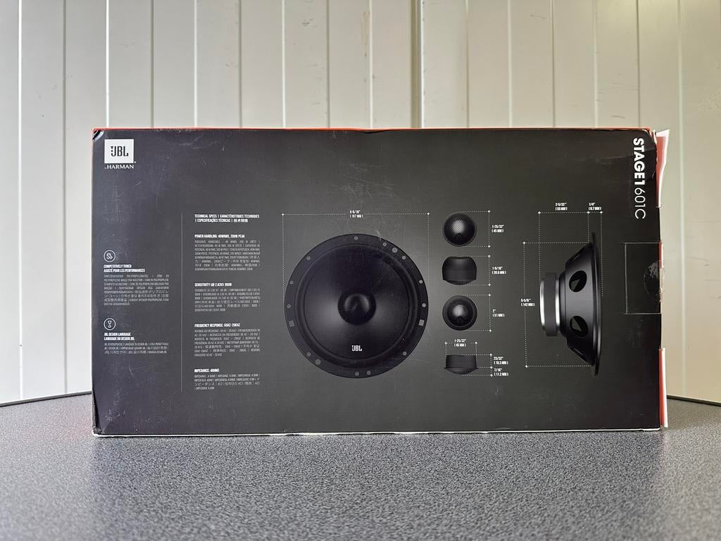 JBL STAGE1 601C - 16 cm (6,3'') 2-Weg speakers - composet, Auto diversen, Autospeakers, Ophalen of Verzenden, Zo goed als nieuw