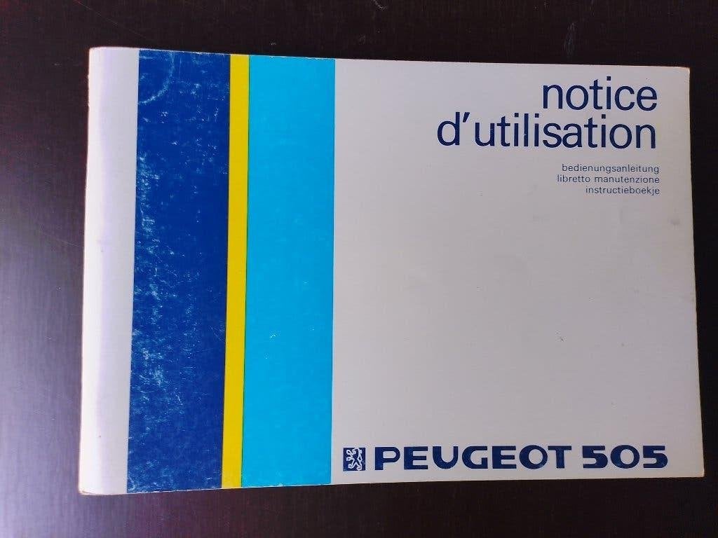Instructieboekje - handleiding Peugeot 505   01-88, Verzenden