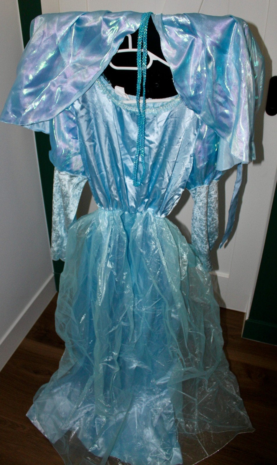 Prinsessenjurk blauw Maat 44 - Ideaal voor Carnaval!, Carnaval, Maat 42/44 (L), Ophalen of Verzenden, Kleding