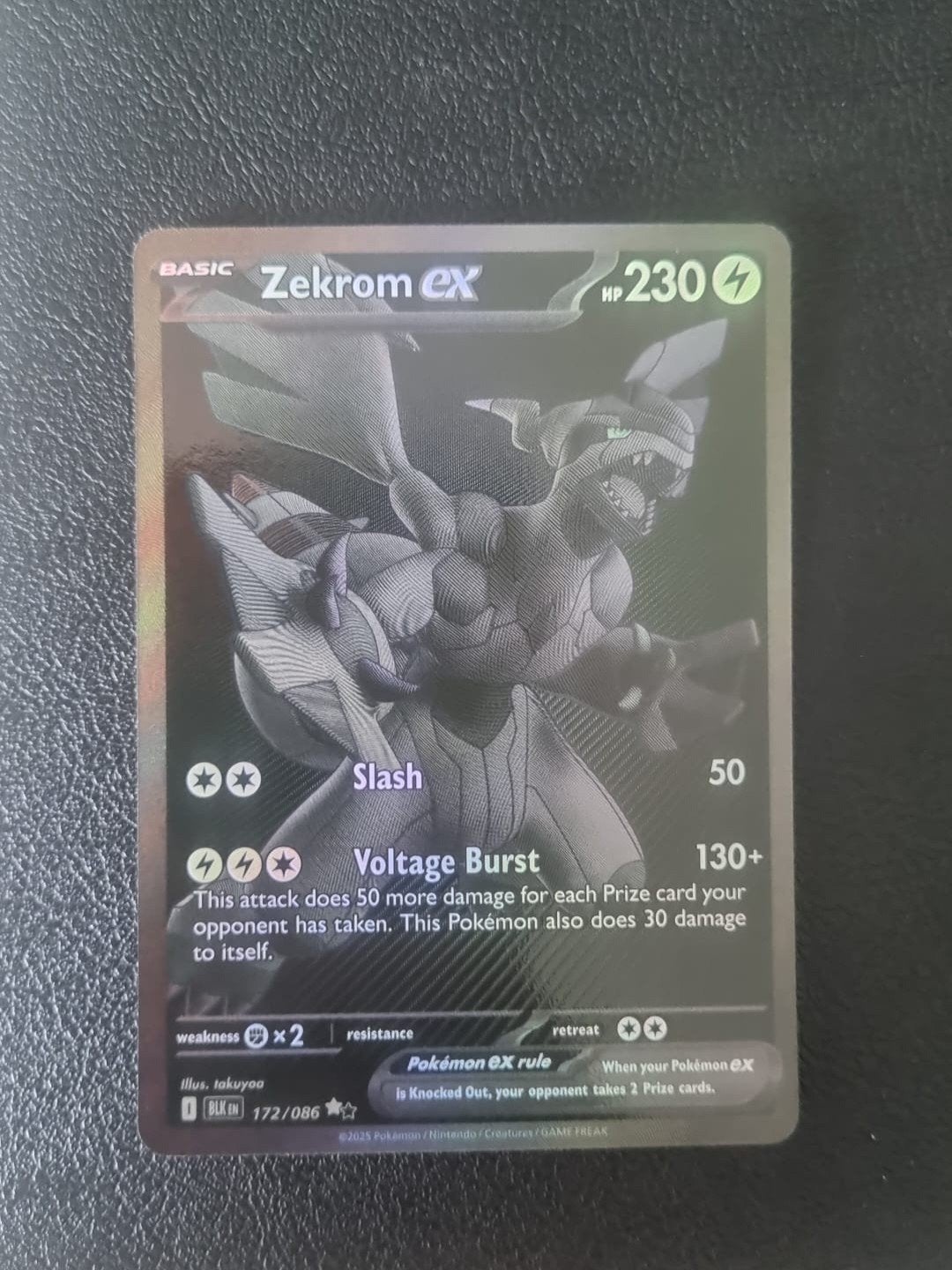 Zekrom ex 172, clean, Hobby en Vrije tijd, Verzamelkaartspellen | Pokémon, Ophalen of Verzenden, Zo goed als nieuw