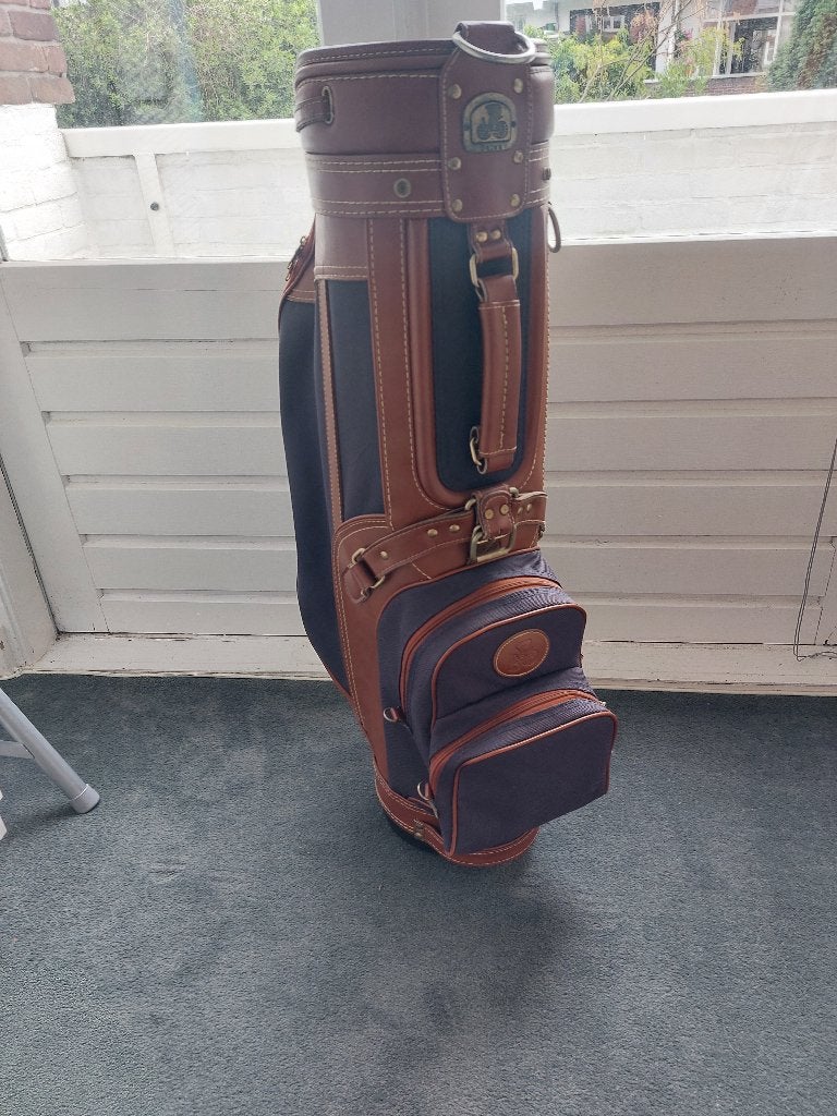 Leren golftas, Ophalen, Zo goed als nieuw, Overige typen, Overige merken