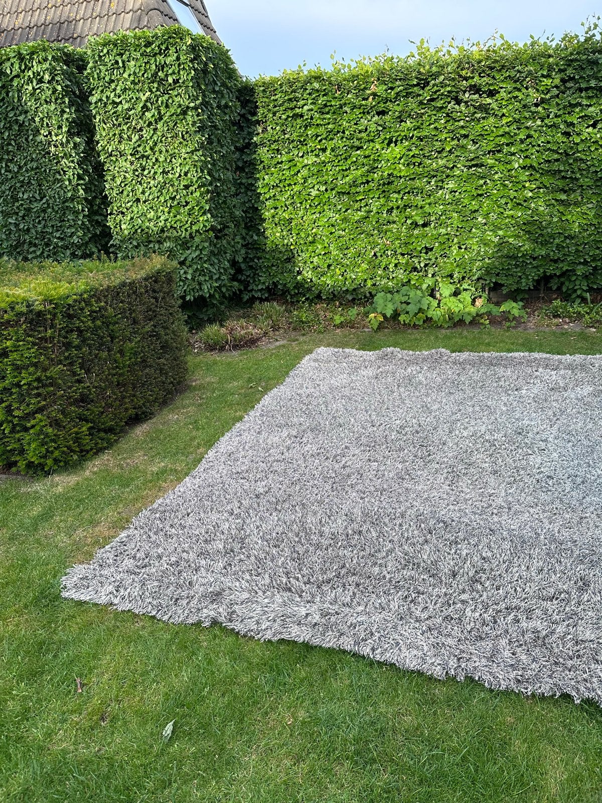 Kinast hoogpolig vloerkleed - Grijs/Antraciet (250x350 cm), Huis en Inrichting, Gebruikt, Ophalen of Verzenden, 200 cm of meer