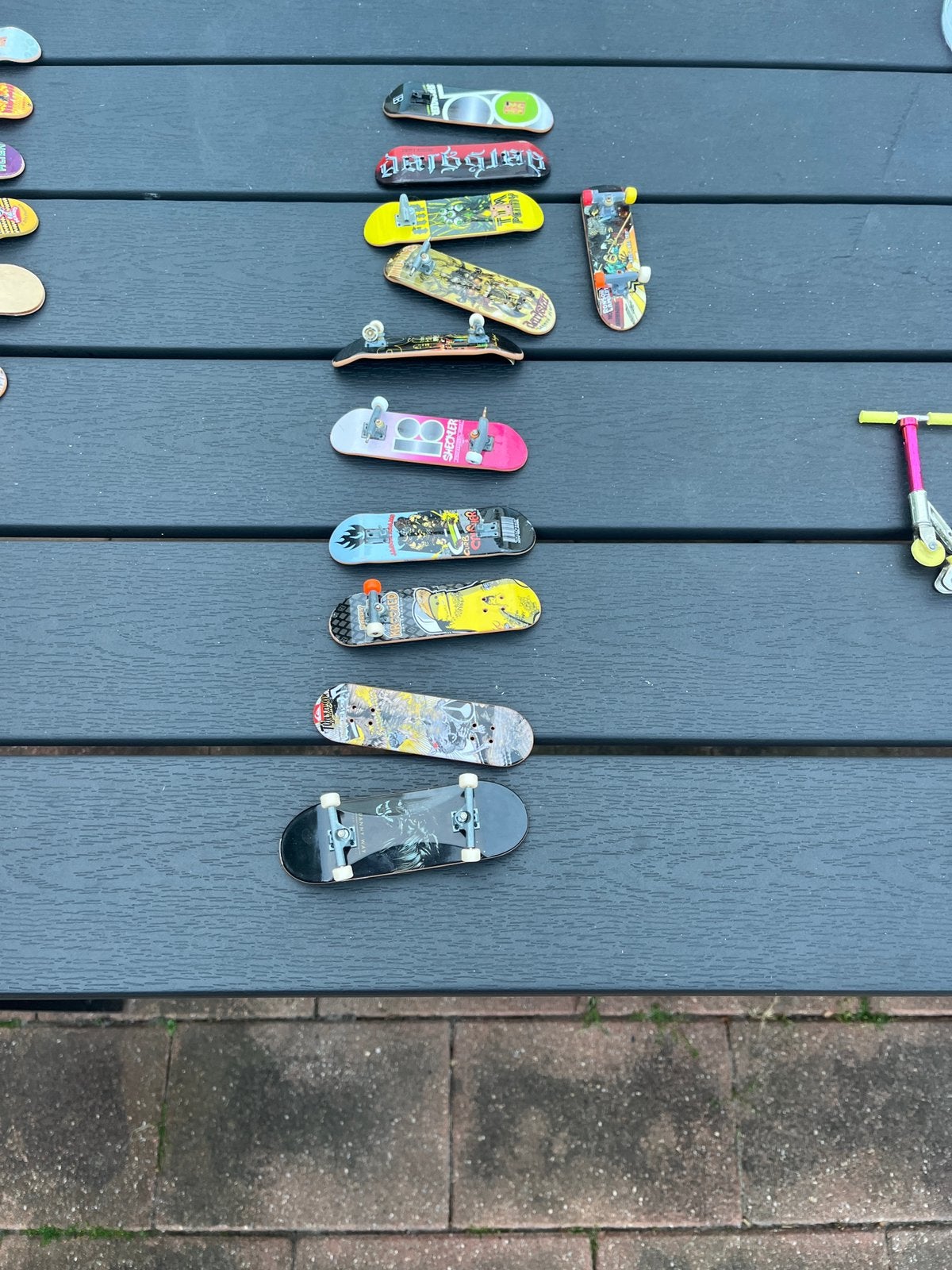 Techdeck mini skateboards, Ophalen